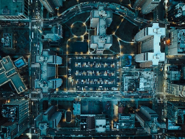 An aerial view of a modern, efficient logistics hub with advanced technology, showcasing the potential for growth and innovation in the industry.