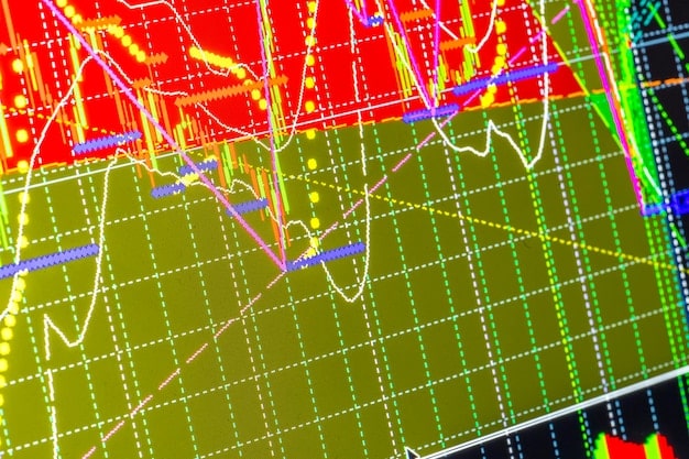 A computer screen displaying a heatmap of crime incidents in a city. The heatmap is overlaid with statistical data and predictive algorithms, highlighting areas with a high risk of future incidents.