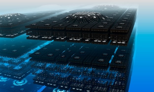 A futuristic rendering of a smart city operations center in the US, with a large screen displaying real-time data visualizations of city systems, including traffic, energy consumption, and public safety indicators, all powered by 5G connectivity.