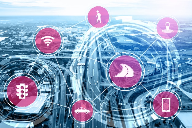 Diagram illustrating the key components of a smart city platform, including data collection sensors, communication networks, data analytics engines, application interfaces, and security protocols.
