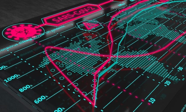 An infographic showing the potential impact of a cyberattack on the US smart grid, with visuals representing power outages, economic losses, and disruptions to essential services.