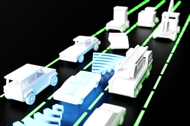 A diagram illustrating the flow of data from an autonomous vehicle to various entities (e.g., manufacturer, insurance company, government), with clear lines indicating data encryption, anonymization, and consent requirements.