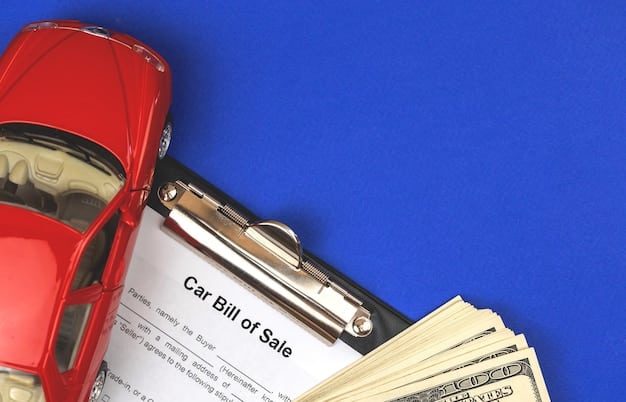 A close-up shot of a car loan document with the interest rate highlighted, alongside a set of car keys with an electric vehicle charging cable attached. The image conveys the direct link between interest rates and the cost of owning an EV.