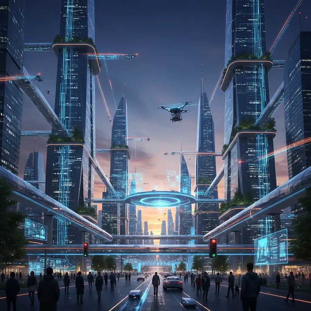 AI In Smart Cities 2026 National Deployment Key Updates MOBILITY Futuristic Smart City Ai